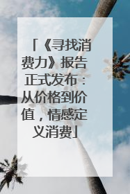 《寻找消费力》报告正式发布：从价格到价值，情感定义消费