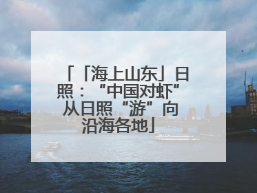 「海上山东」日照：“中国对虾” 从日照“游”向沿海各地