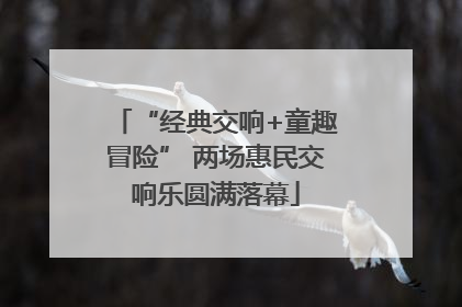 “经典交响+童趣冒险” 两场惠民交响乐圆满落幕