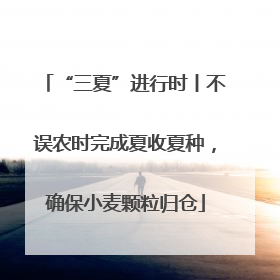 “三夏”进行时丨不误农时完成夏收夏种，确保小麦颗粒归仓