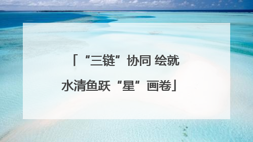 “三链”协同 绘就水清鱼跃“星”画卷