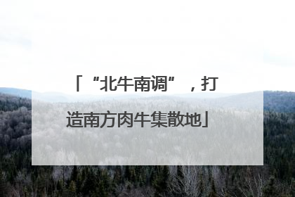 “北牛南调”，打造南方肉牛集散地