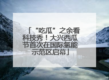 “吃瓜”之余看科技秀！大兴西瓜节首次在国际氢能示范区启幕