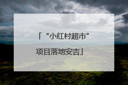 “小红村超市”项目落地安吉