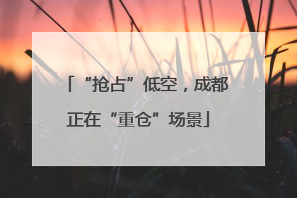 “抢占”低空，成都正在“重仓”场景