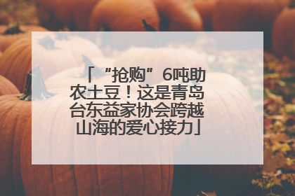 “抢购”6吨助农土豆！这是青岛台东益家协会跨越山海的爱心接力