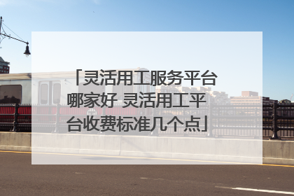 灵活用工服务平台哪家好 灵活用工平台收费标准几个点