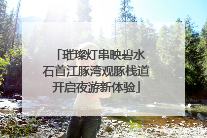 璀璨灯串映碧水 石首江豚湾观豚栈道开启夜游新体验