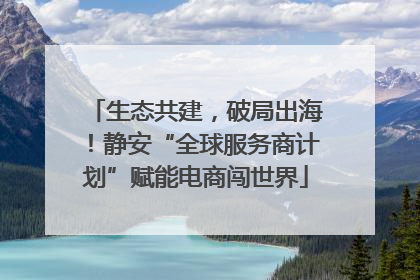 生态共建，破局出海！静安“全球服务商计划”赋能电商闯世界