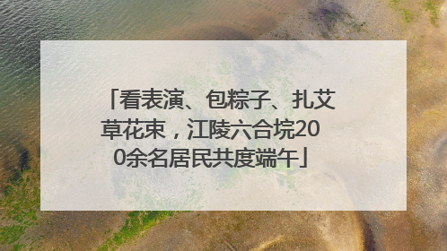 看表演、包粽子、扎艾草花束，江陵六合垸200余名居民共度端午