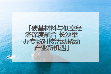 碳基材料与低空经济深度融合 长沙举办专场对接活动撬动产业新机遇