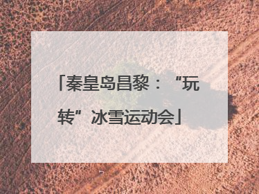 秦皇岛昌黎：“玩转”冰雪运动会