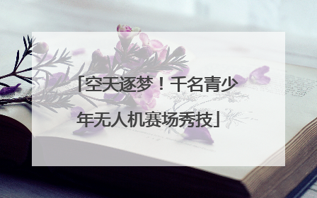 空天逐梦！千名青少年无人机赛场秀技