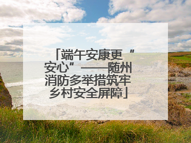 端午安康更“安心”——随州消防多举措筑牢乡村安全屏障