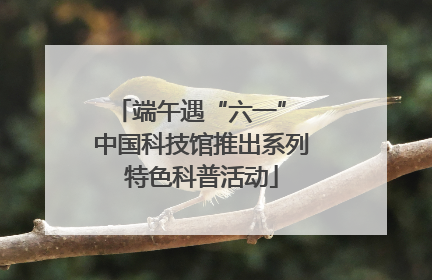 端午遇“六一” 中国科技馆推出系列特色科普活动