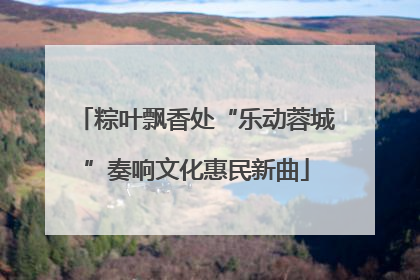 粽叶飘香处“乐动蓉城”奏响文化惠民新曲
