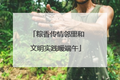 粽香传情邻里和 文明实践暖端午