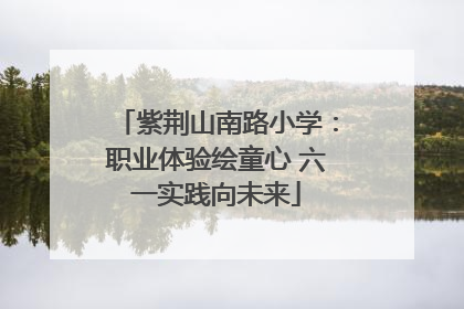 紫荆山南路小学：职业体验绘童心 六一实践向未来