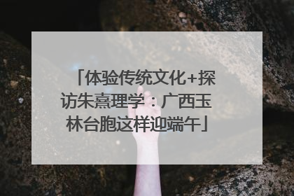 体验传统文化+探访朱熹理学：广西玉林台胞这样迎端午