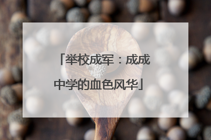 举校成军：成成中学的血色风华