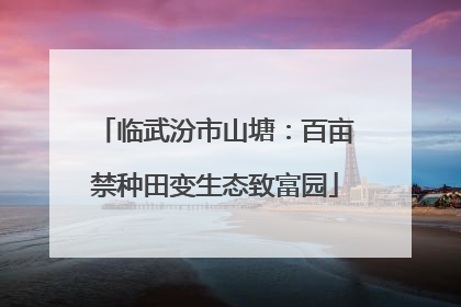 临武汾市山塘：百亩禁种田变生态致富园
