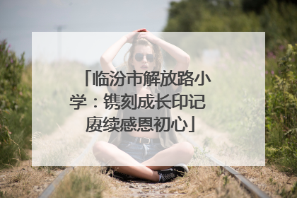 临汾市解放路小学：镌刻成长印记 赓续感恩初心