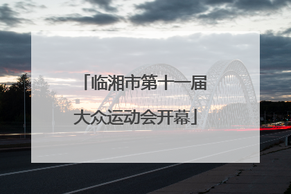 临湘市第十一届大众运动会开幕
