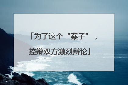 为了这个“案子”，控辩双方激烈辩论