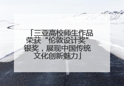 三亚高校师生作品荣获“伦敦设计奖”银奖，展现中国传统文化创新魅力