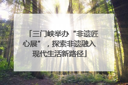 三门峡举办“非遗匠心展”，探索非遗融入现代生活新路径