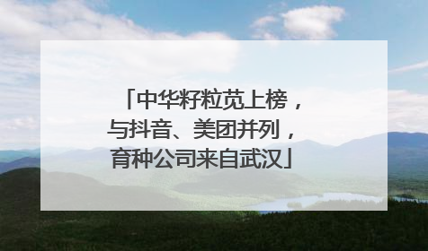 中华籽粒苋上榜，与抖音、美团并列，育种公司来自武汉