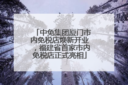 中免集团厦门市内免税店焕新开业，福建省首家市内免税店正式亮相
