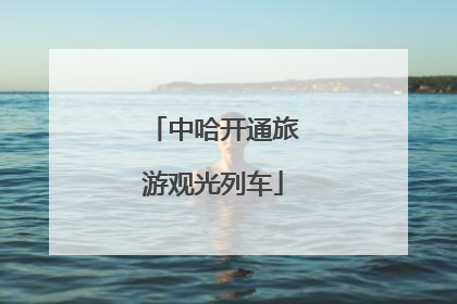 中哈开通旅游观光列车
