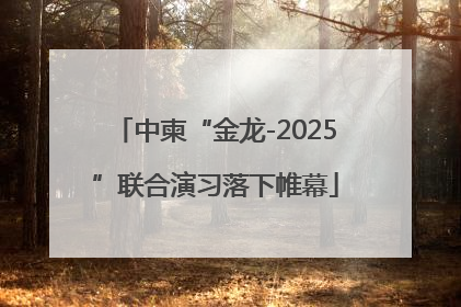 中柬“金龙-2025”联合演习落下帷幕