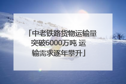 中老铁路货物运输量突破6000万吨 运输需求逐年攀升
