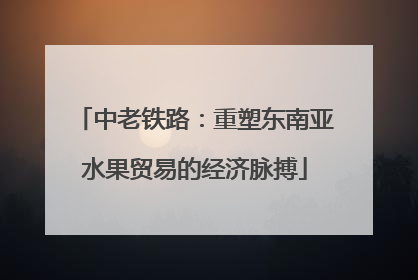 中老铁路：重塑东南亚水果贸易的经济脉搏