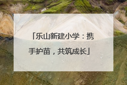 乐山新建小学：携手护苗，共筑成长