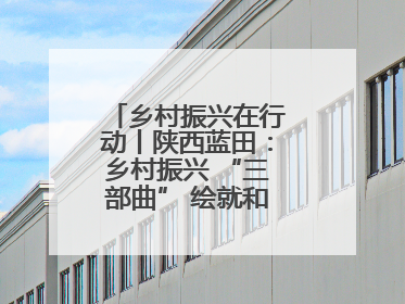 乡村振兴在行动丨陕西蓝田：乡村振兴 “三部曲” 绘就和美乡村新画卷