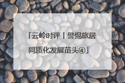 云岭时评丨警惕旅居同质化发展苗头④