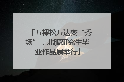 五棵松万达变“秀场”，北服研究生毕业作品展举行