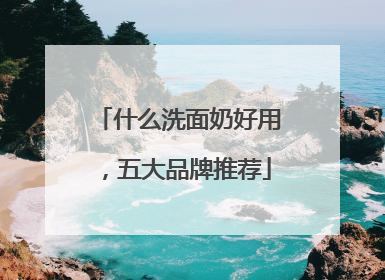 什么洗面奶好用，五大品牌推荐