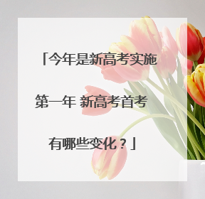 今年是新高考实施第一年 新高考首考有哪些变化？