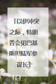 以伊冲突之际，特朗普会见巴基斯坦陆军参谋长