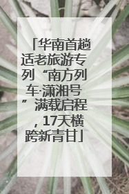 华南首趟适老旅游专列“南方列车·潇湘号”满载启程，17天横跨新青甘