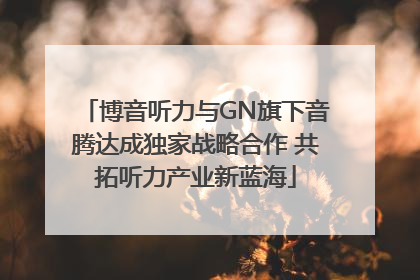 博音听力与GN旗下音腾达成独家战略合作 共拓听力产业新蓝海