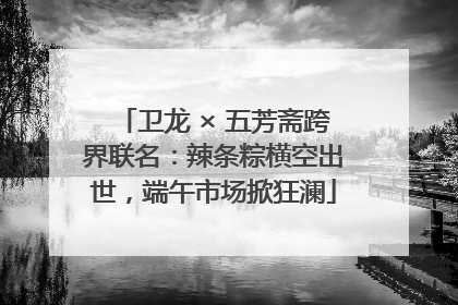 卫龙 × 五芳斋跨界联名：辣条粽横空出世，端午市场掀狂澜