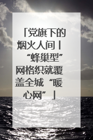 党旗下的烟火人间丨“蜂巢型”网格织就覆盖全城“暖心网”