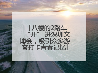 八楼的2路车 “开” 进深圳文博会，吸引众多游客打卡青春记忆