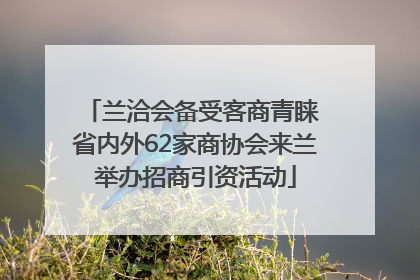 兰洽会备受客商青睐 省内外62家商协会来兰举办招商引资活动