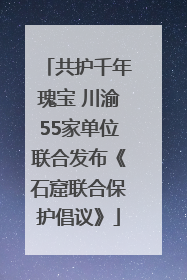 共护千年瑰宝 川渝55家单位联合发布《石窟联合保护倡议》